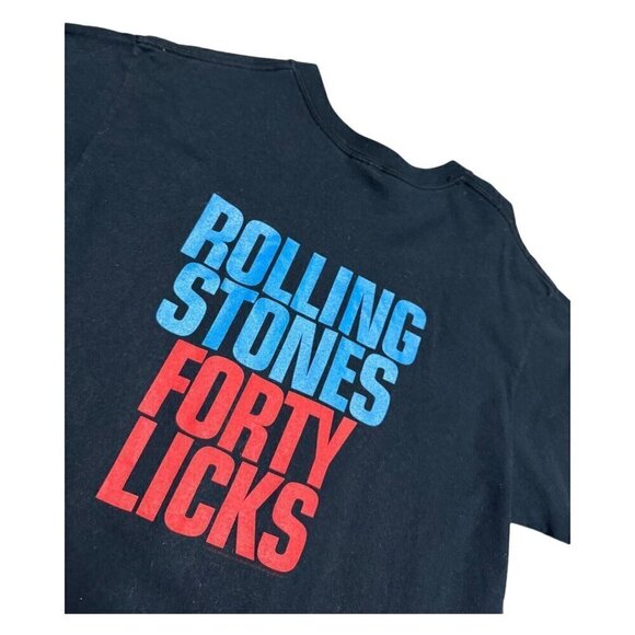 The Rolling Stones FORTY LICKS Rock Band Music Retro Y2K 2002 Tour Merch Tee M - Picture 4 of 5